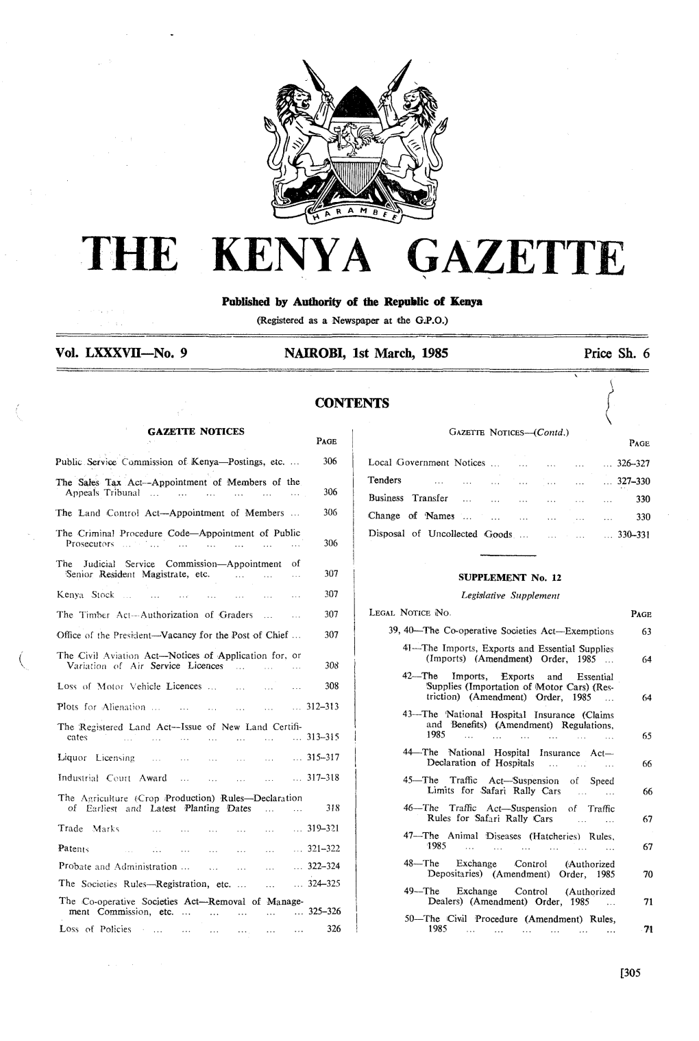 Kenya G, Azette