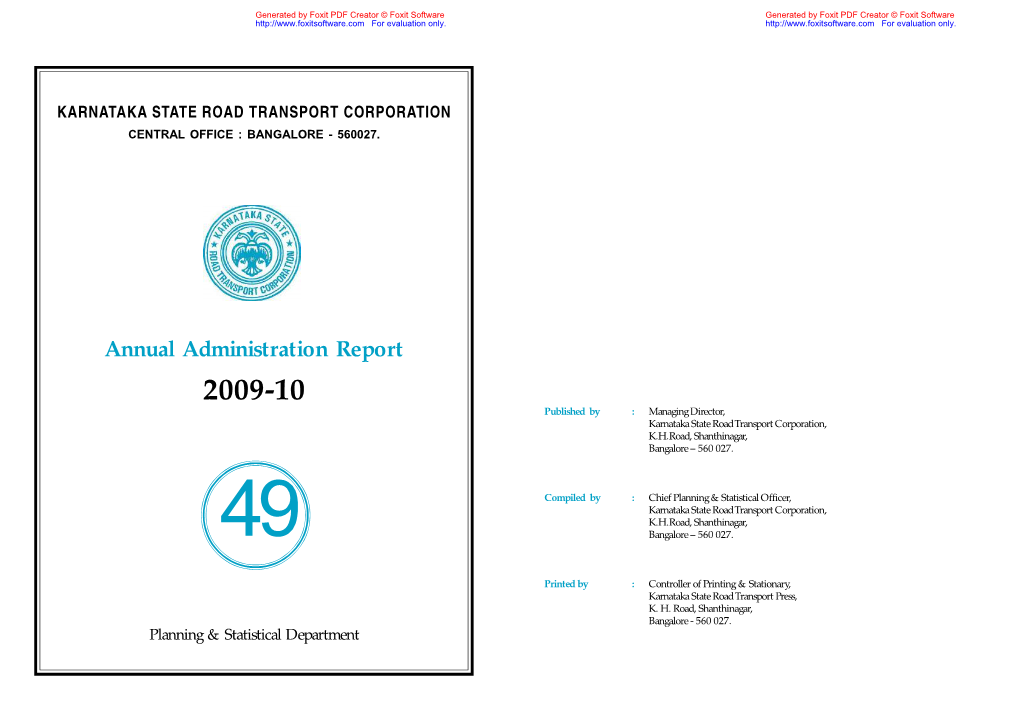 ADM-Report 2009-10Eng-KSRTC.Pdf