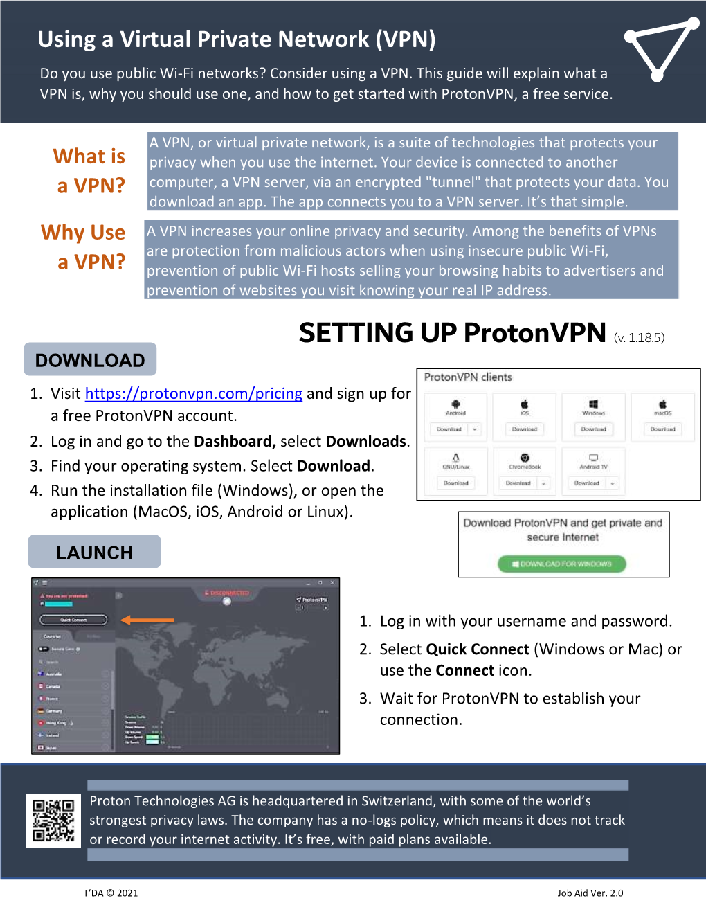 SETTING up Protonvpn (V. 1.18.5) DOWNLOAD 1