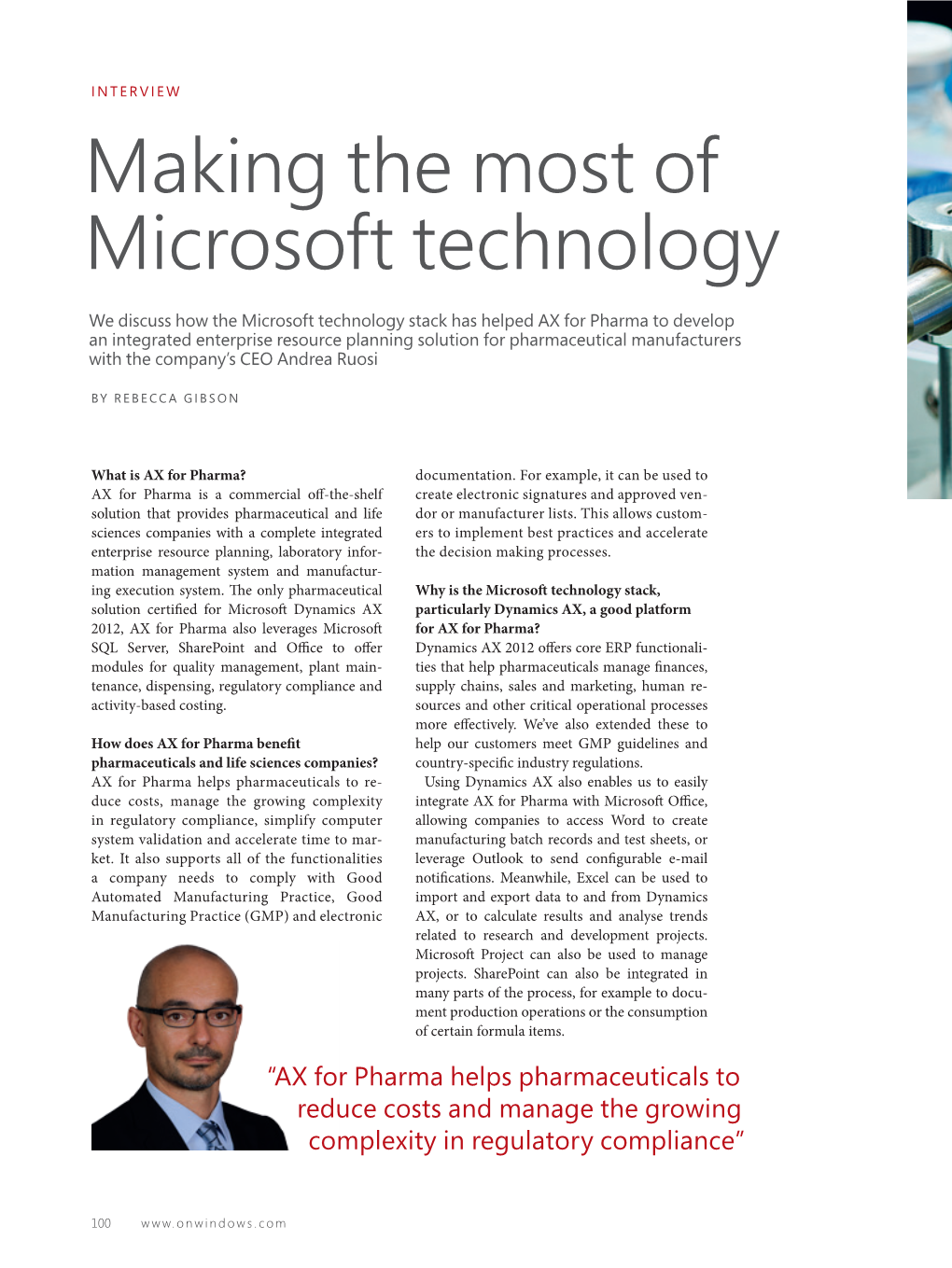Making the Most of Microsoft Technology