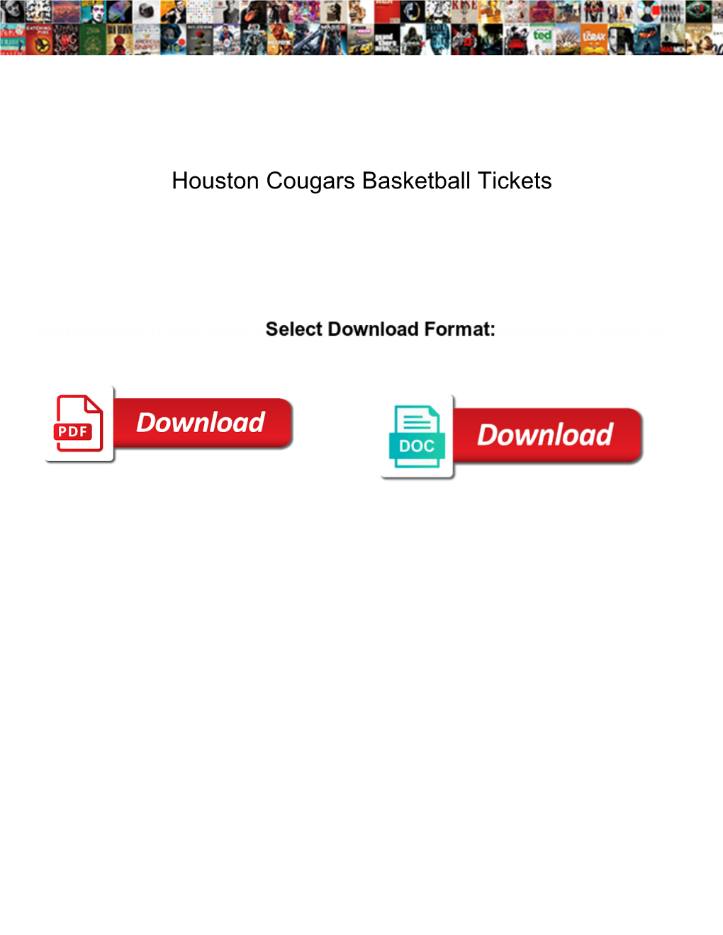 Houston Cougars Basketball Tickets