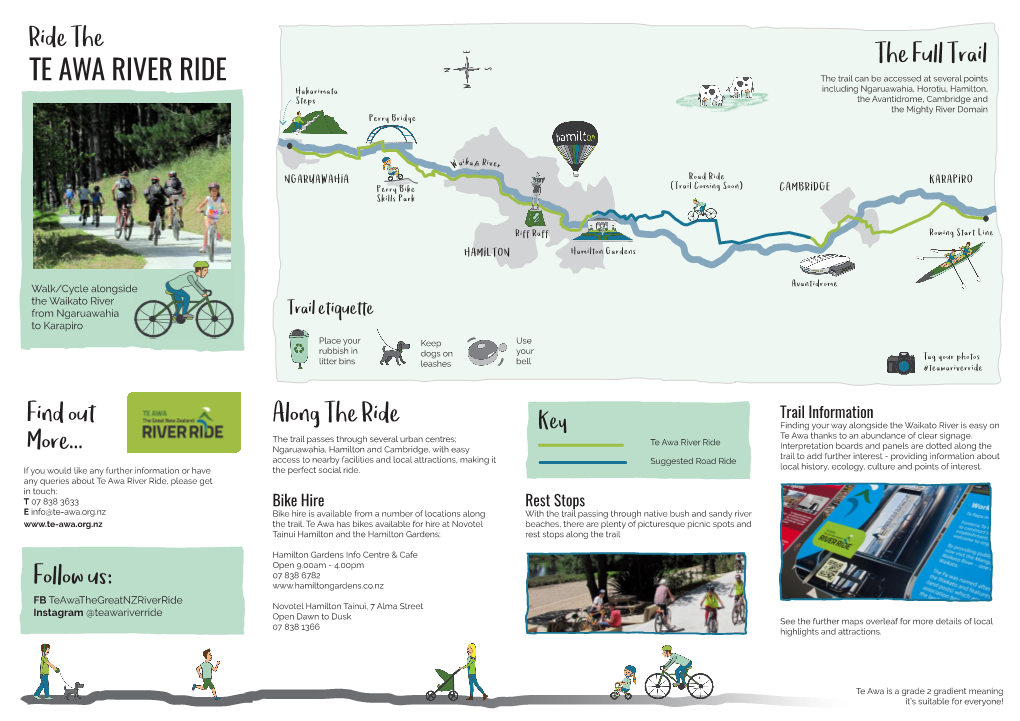 TE AWA RIVER RIDE Ride the Follow Us: Find out More... Along The