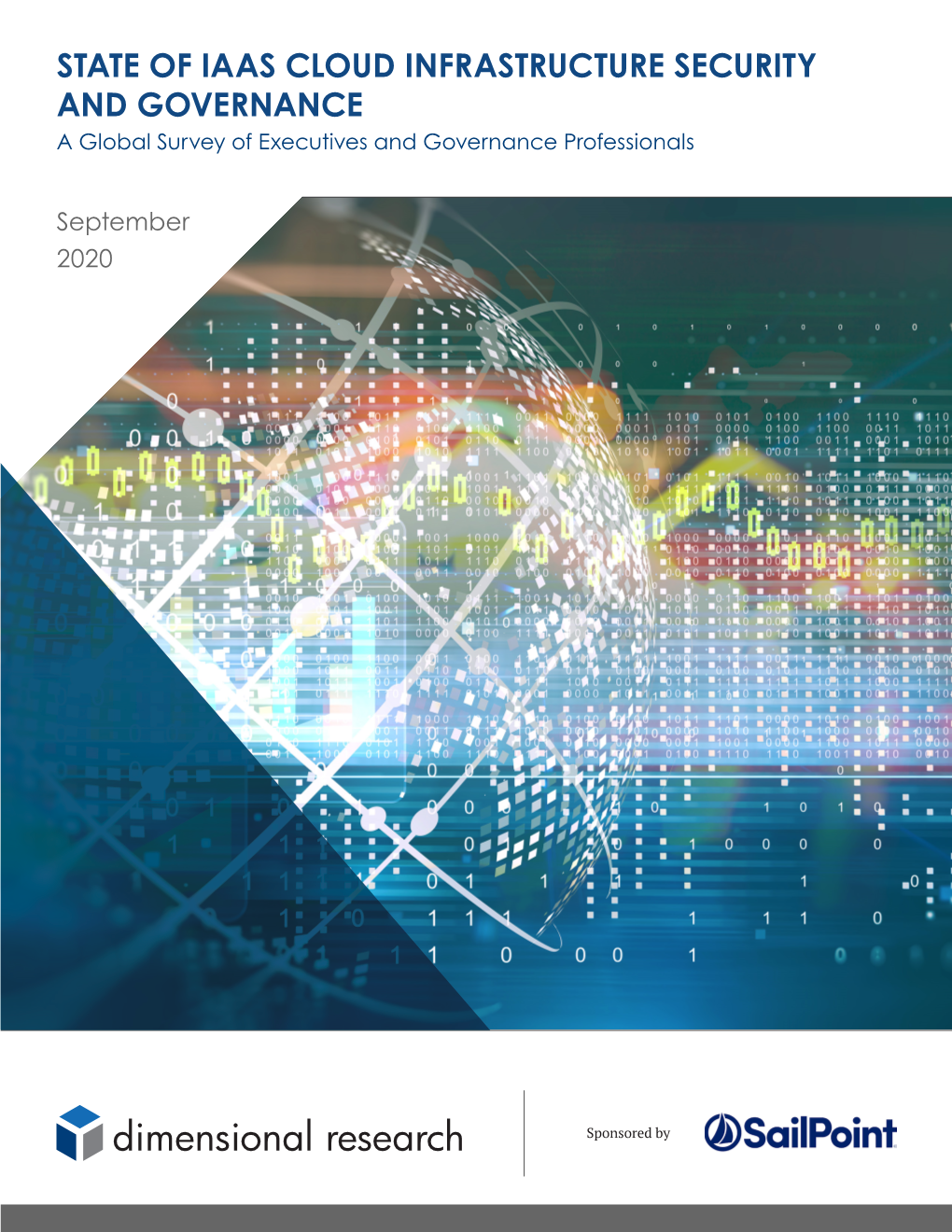 STATE of IAAS CLOUD INFRASTRUCTURE SECURITY and GOVERNANCE a Global Survey of Executives and Governance Professionals