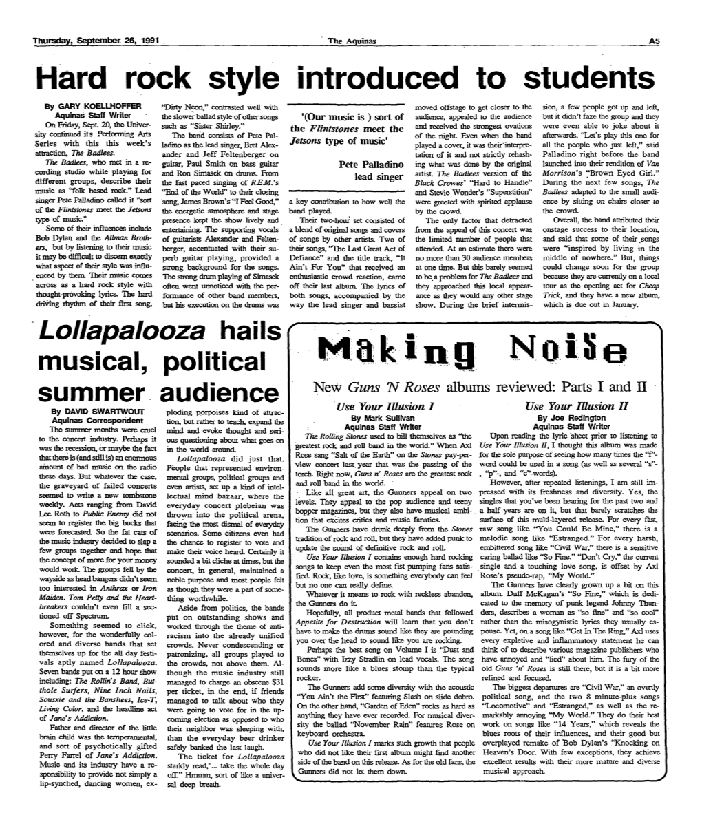 Hard Rock Style Introduced to Students