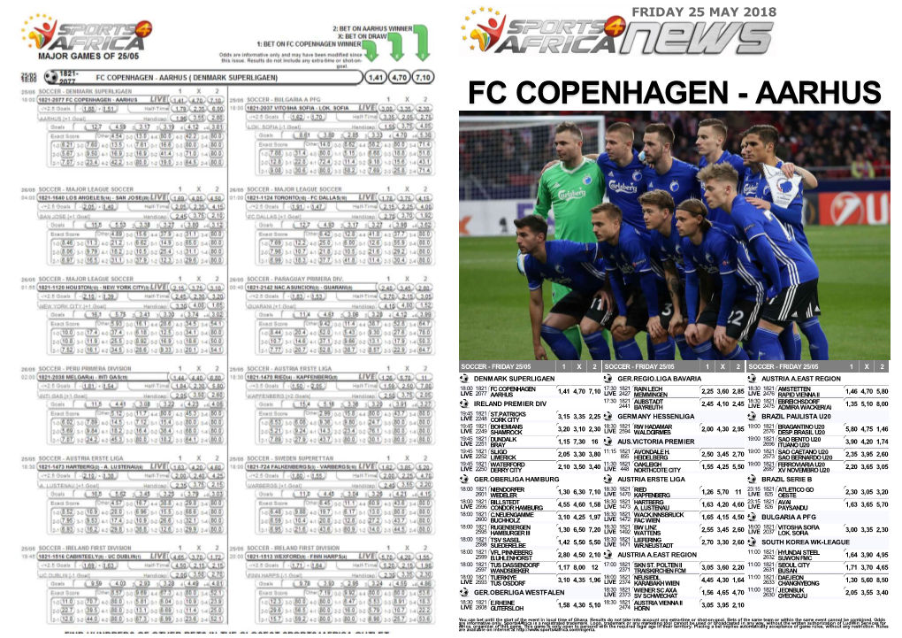 Fc Copenhagen - Aarhus