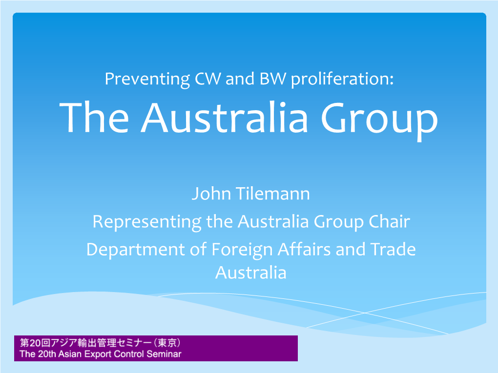 The Australia Group