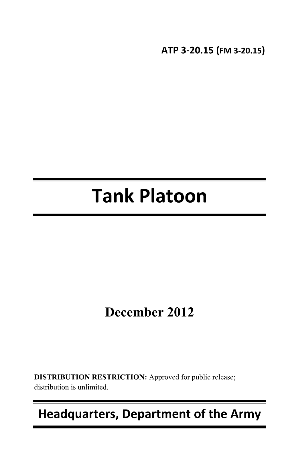 Tank Platoon