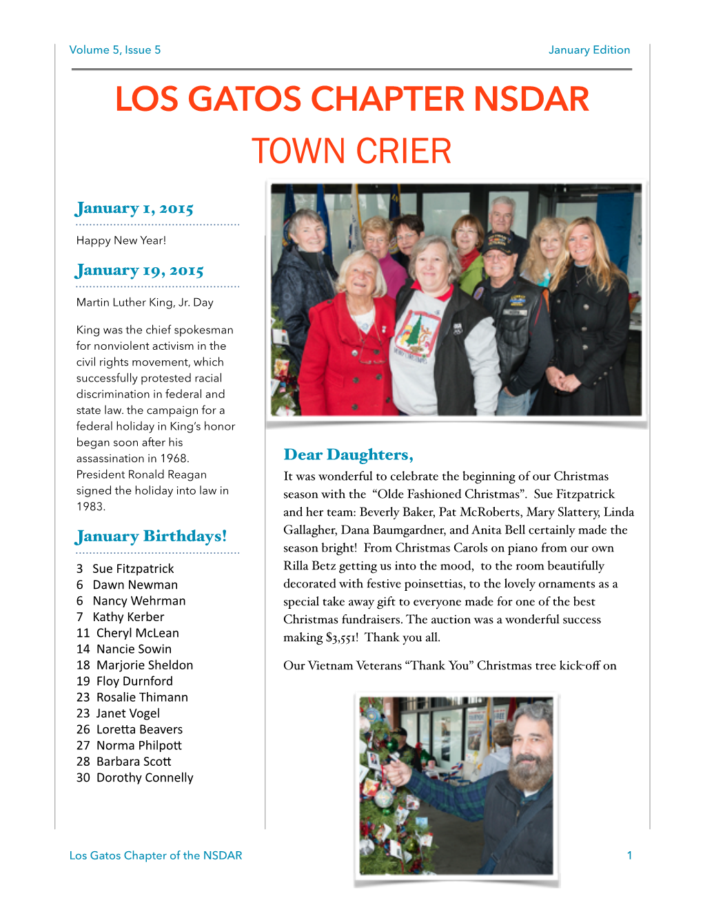 January Newsletter