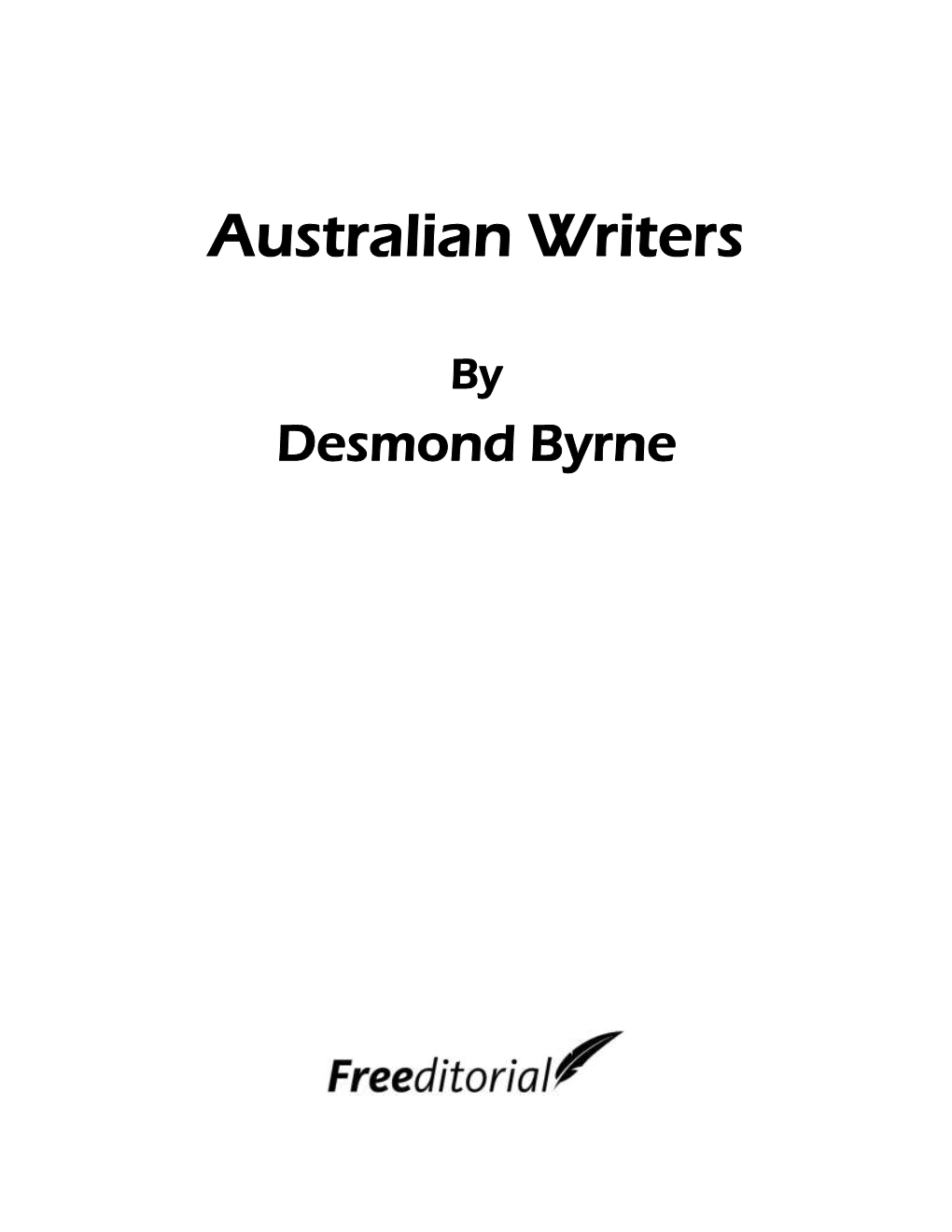 Australian Writers