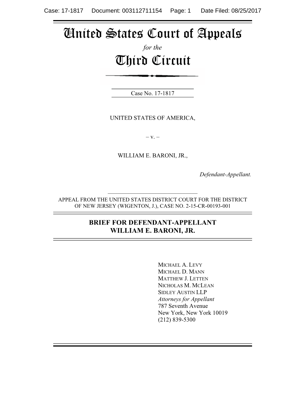 United States Court of Appeals Third Circuit