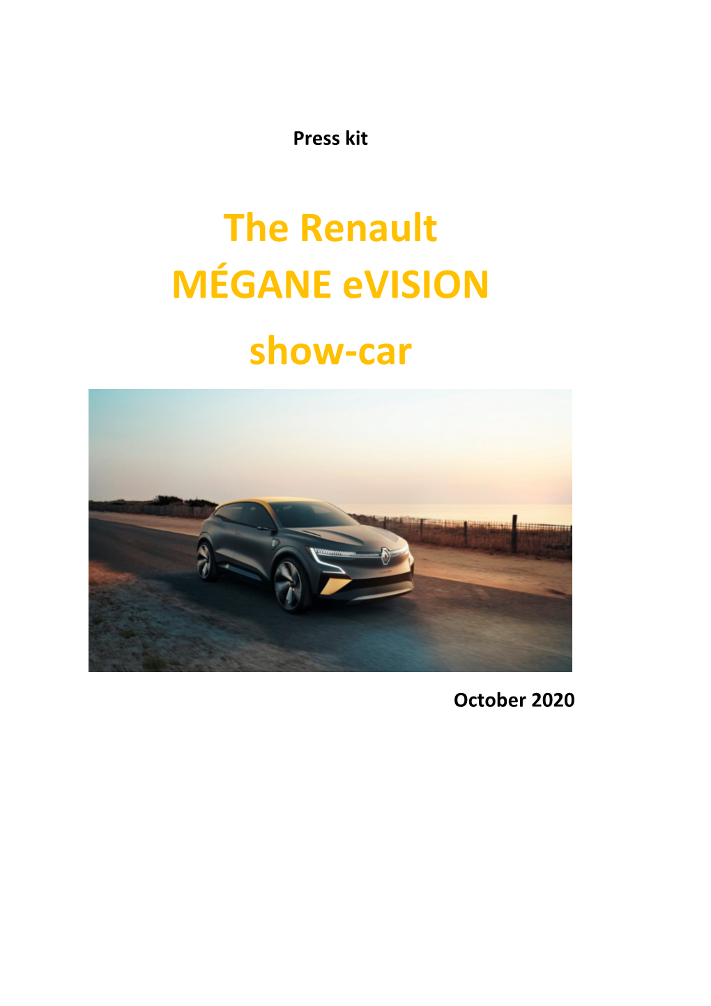 The Renault MÉGANE Evision Show-Car