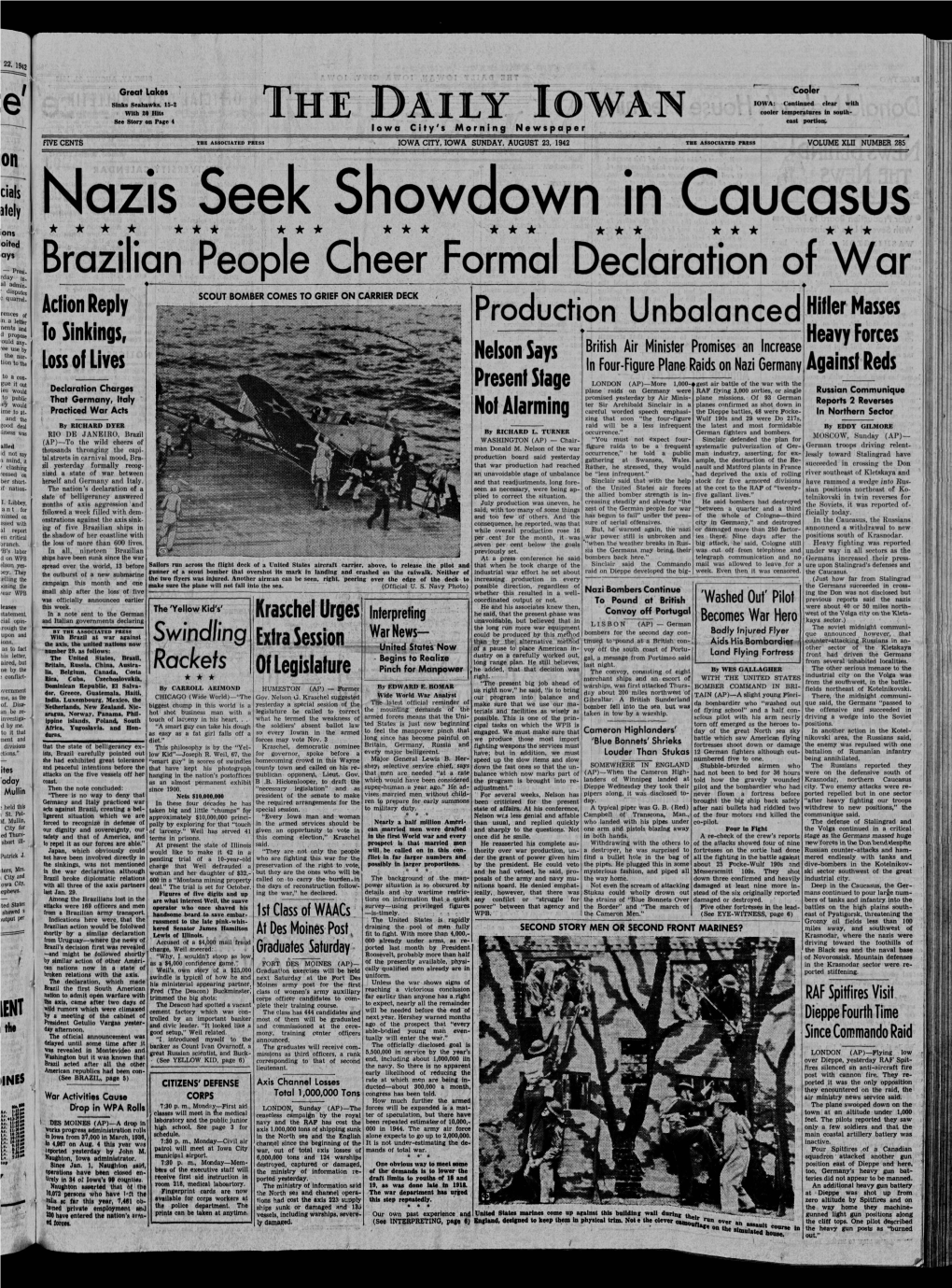 Daily Iowan (Iowa City, Iowa), 1942-08-23
