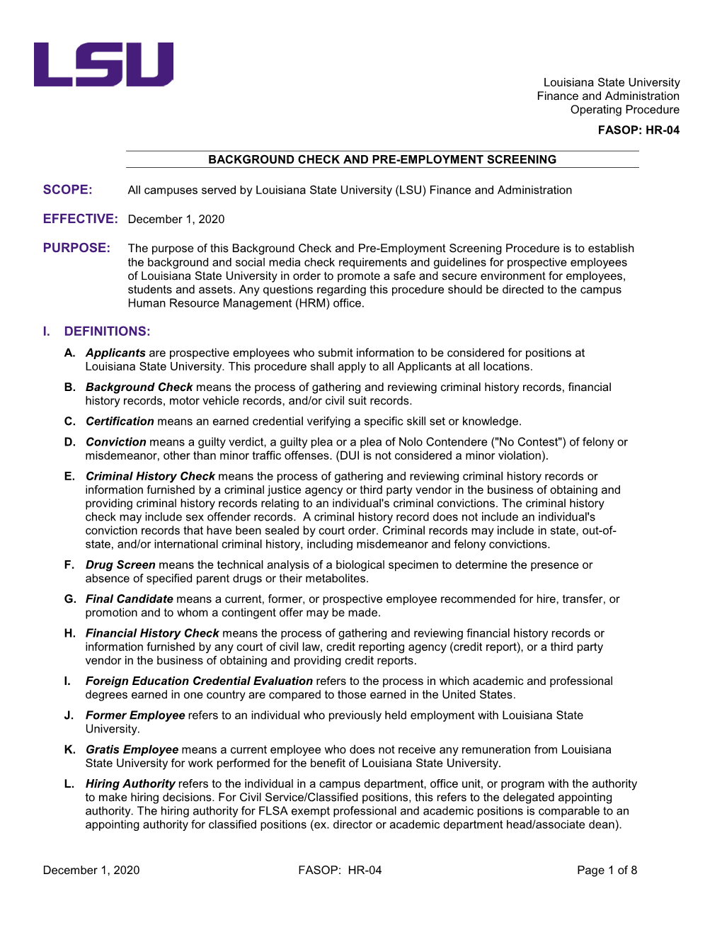 Background Check and Pre-Employment Screening