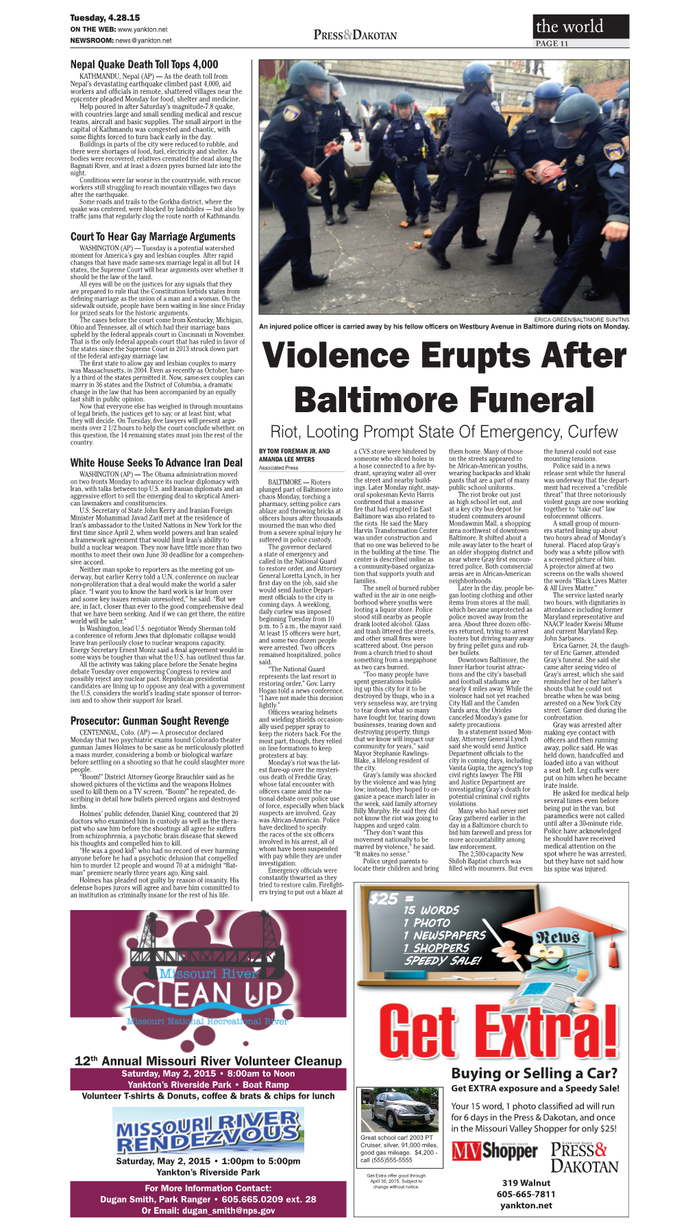 Violence Erupts After Baltimore Funeral