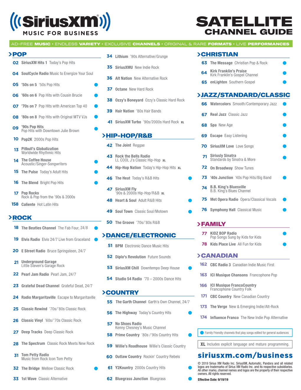 Music-For-Business-Satellite-Channel-Guide