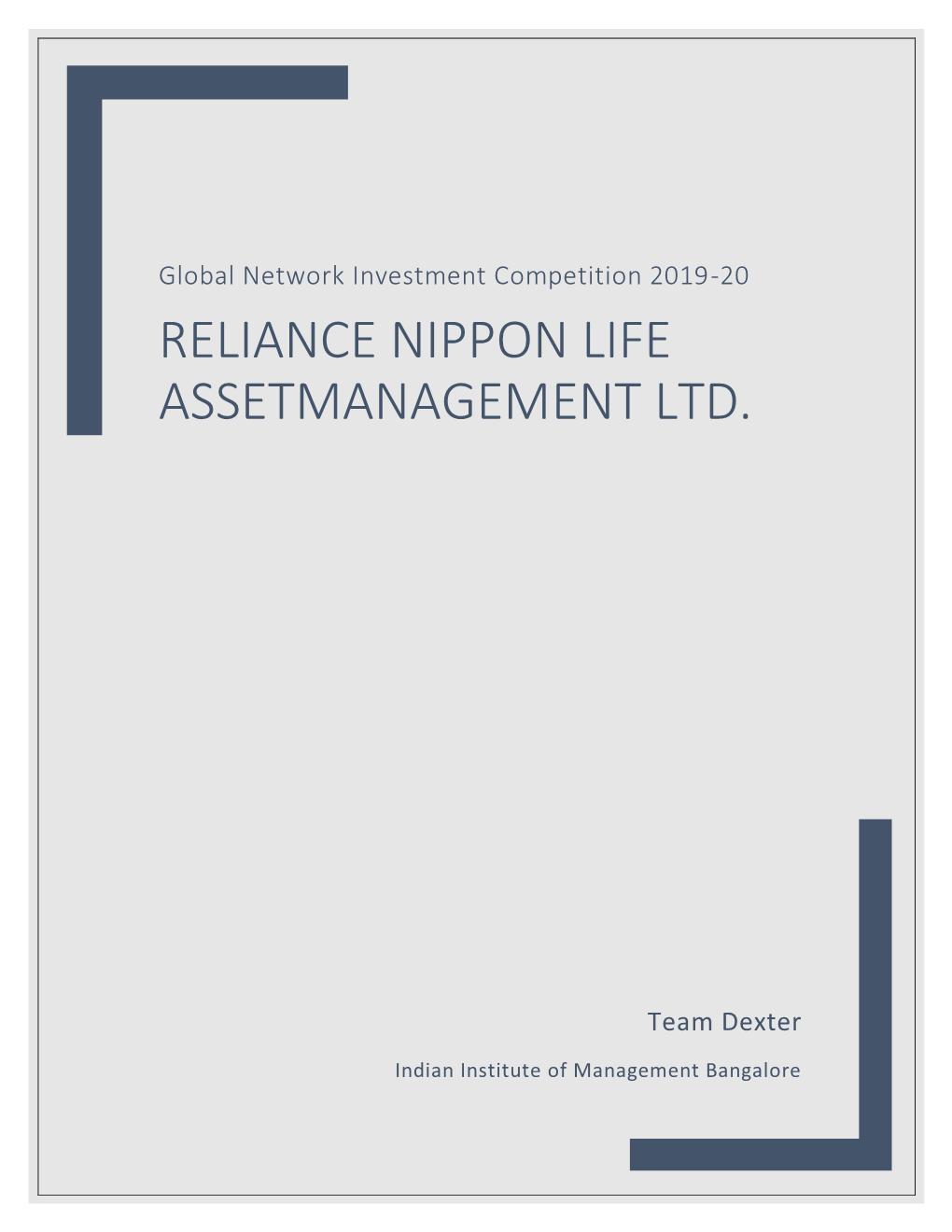 Reliance Nippon Life Assetmanagement Ltd