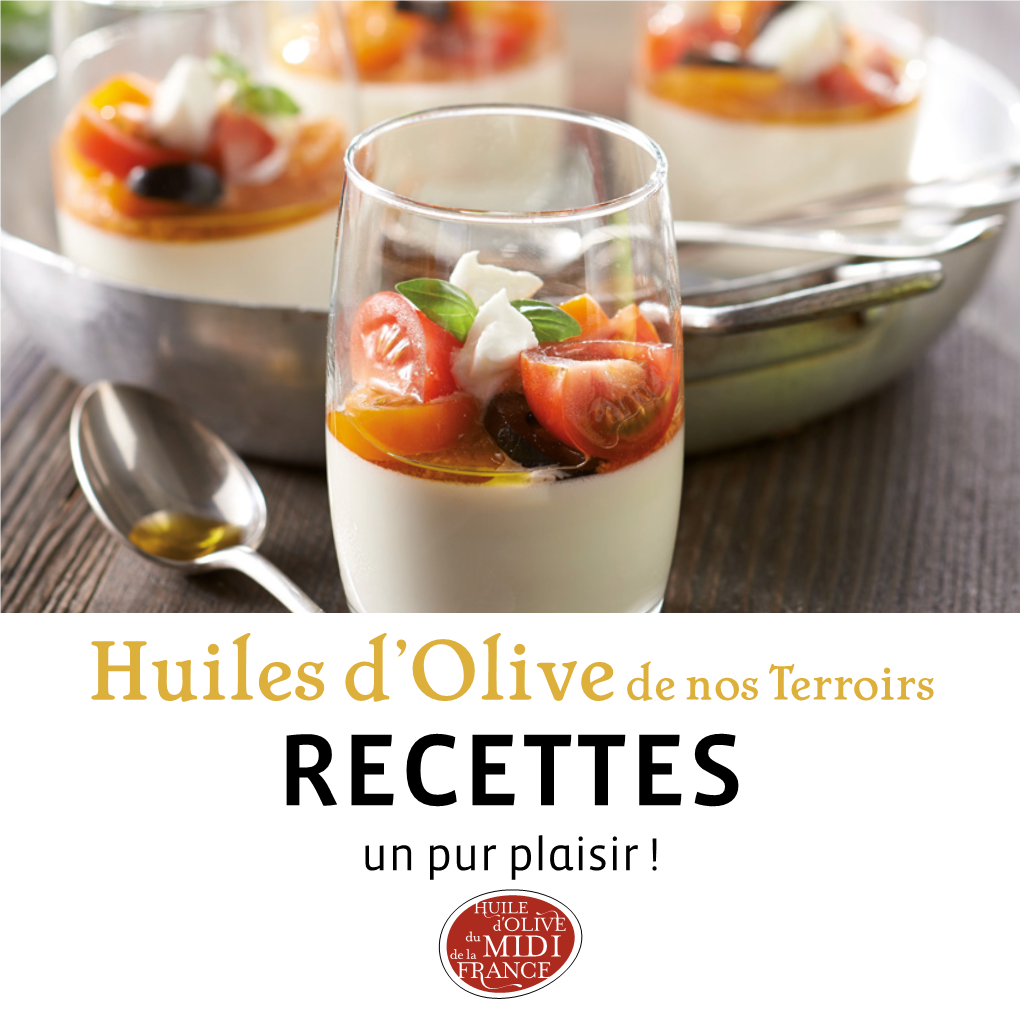 Livret De Recettes : L'huile D'olive De Nos Terroirs