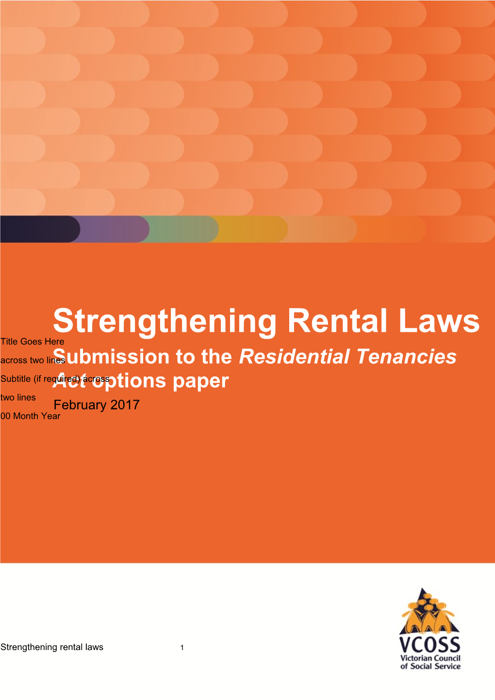 Submission to the Residential Tenancies Act Options Paper