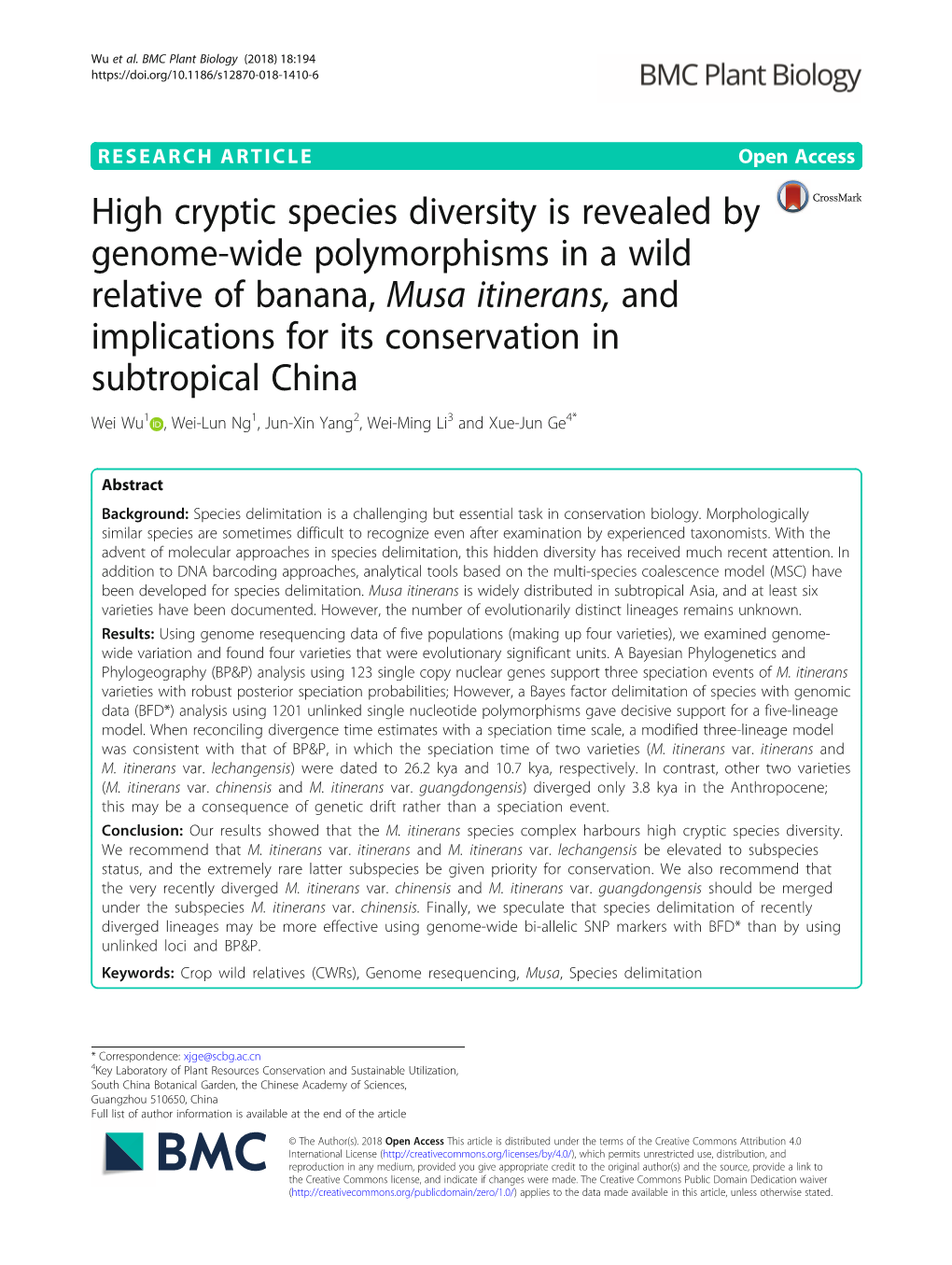 High Cryptic Species Diversity Is Revealed by Genome-Wide