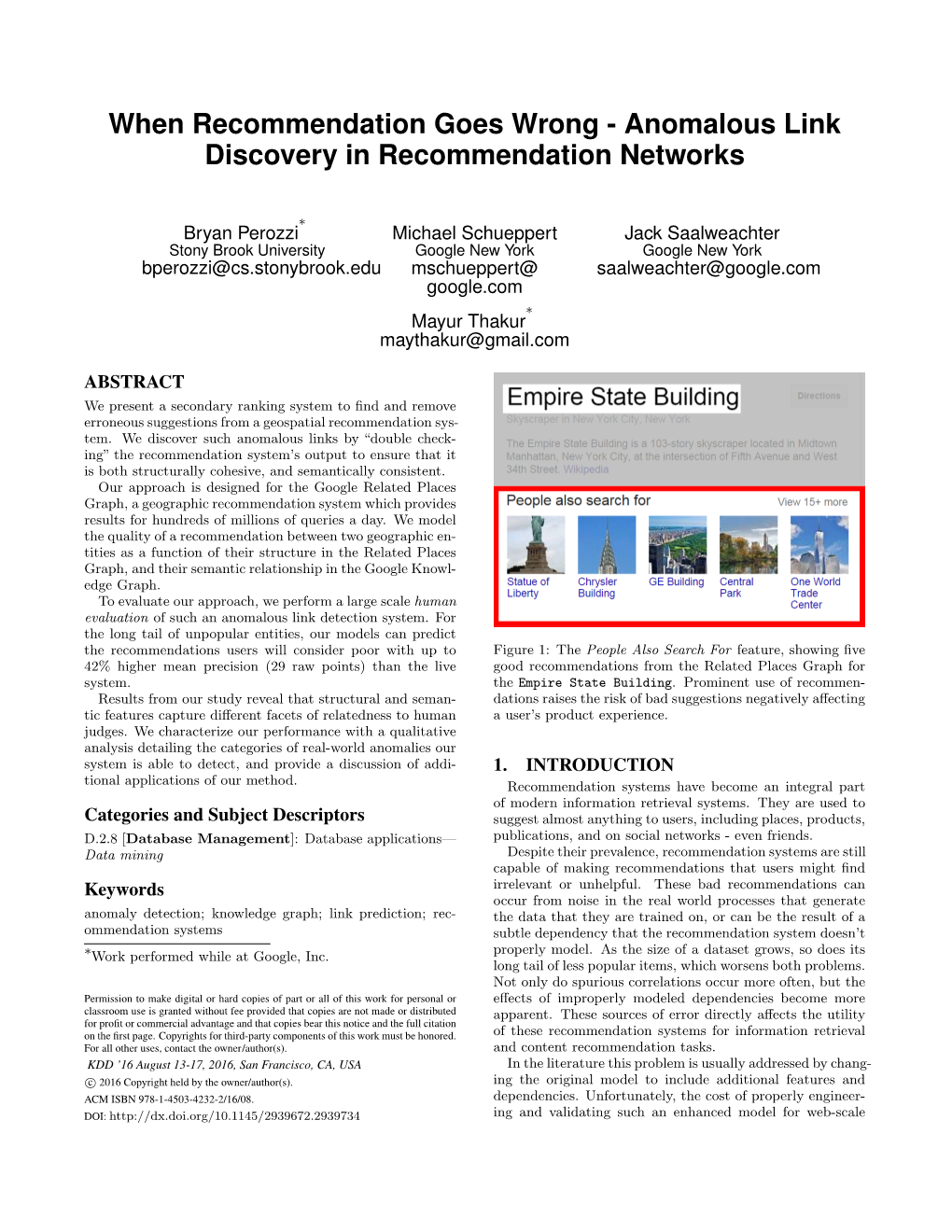 When Recommendation Goes Wrong - Anomalous Link Discovery in Recommendation Networks