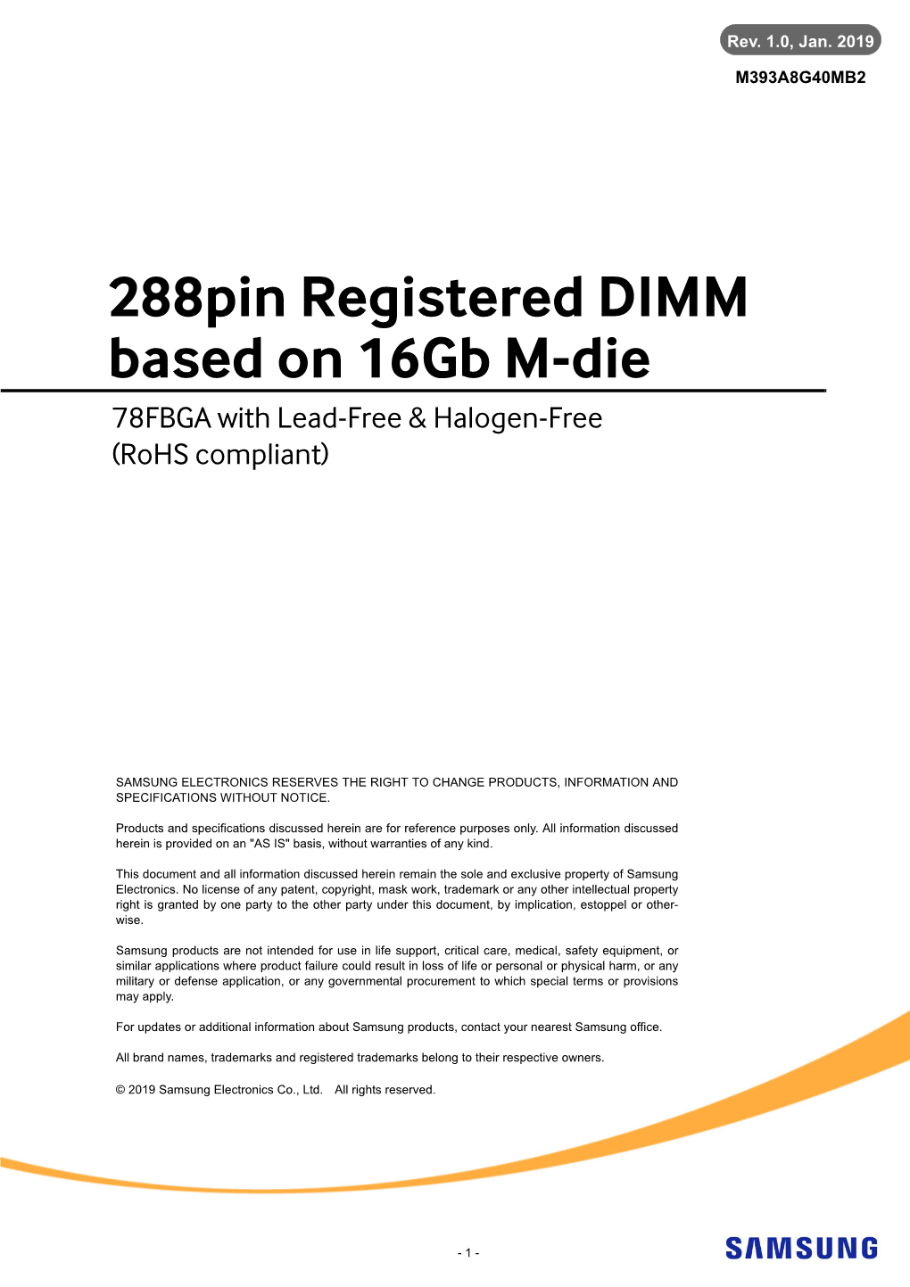 DDR4-2933 16Gb M Die Registered DIMM Rev1.0 Jan.19.Book