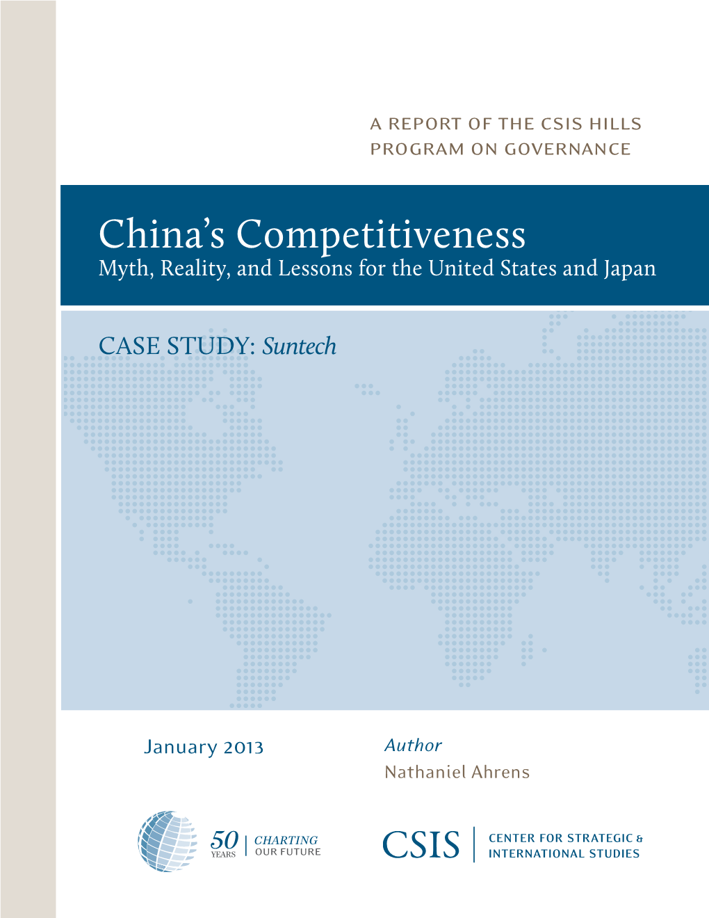 China's Competitiveness: Case Study: Suntech