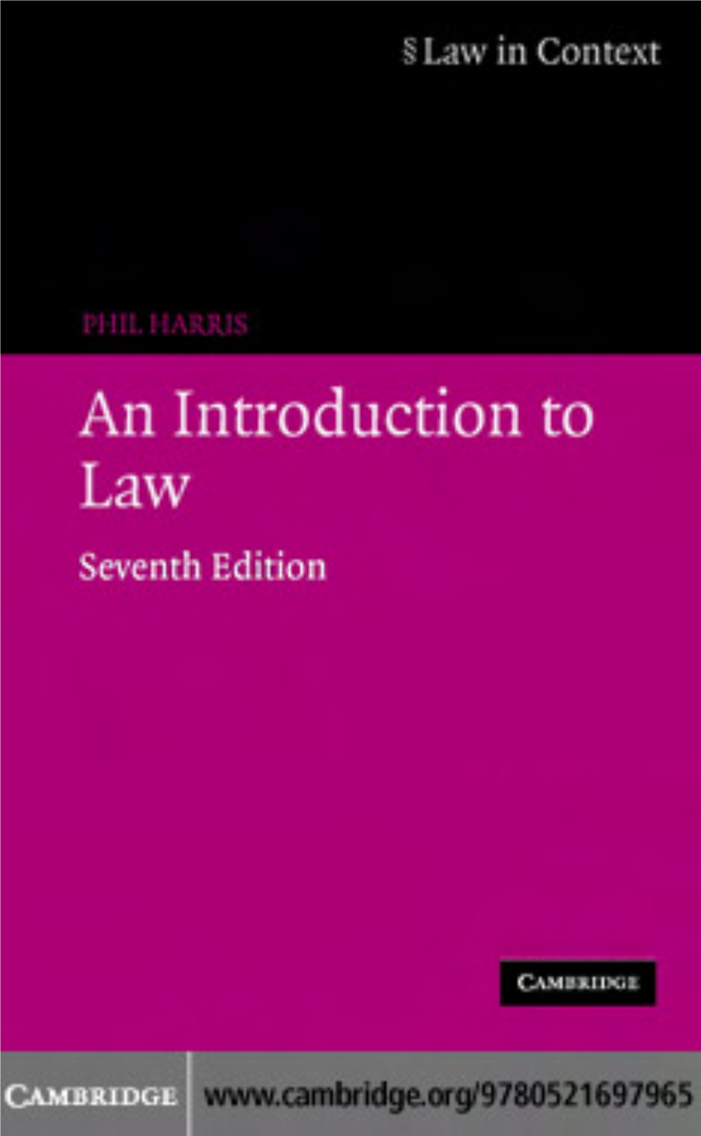 An Introduction to Law, Seventh Edition