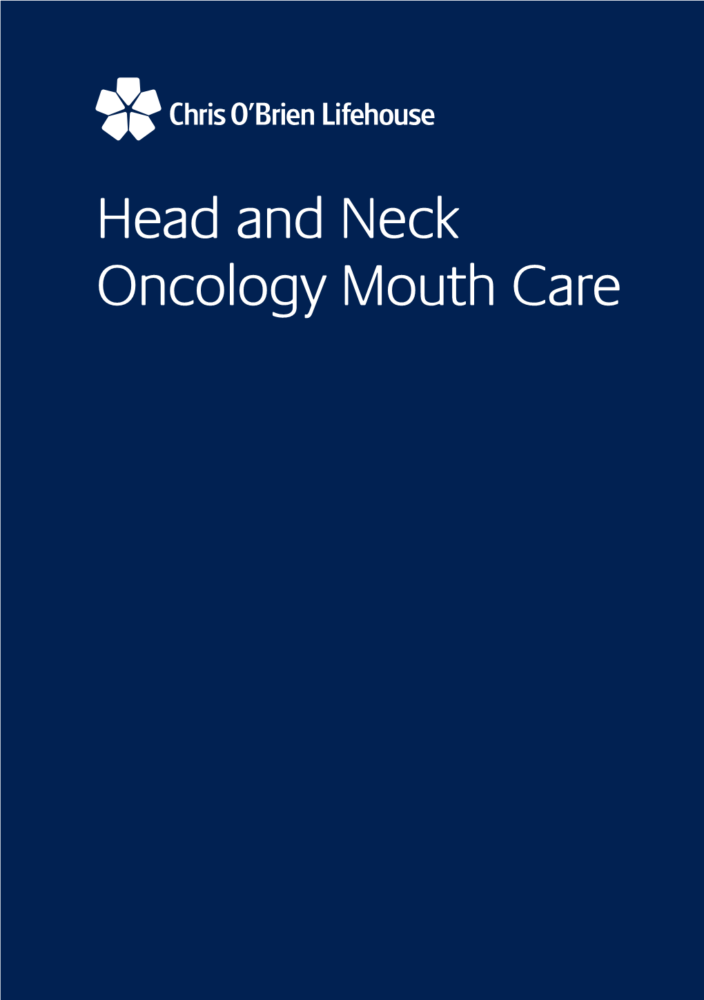 Head and Neck Oncology Mouth Care