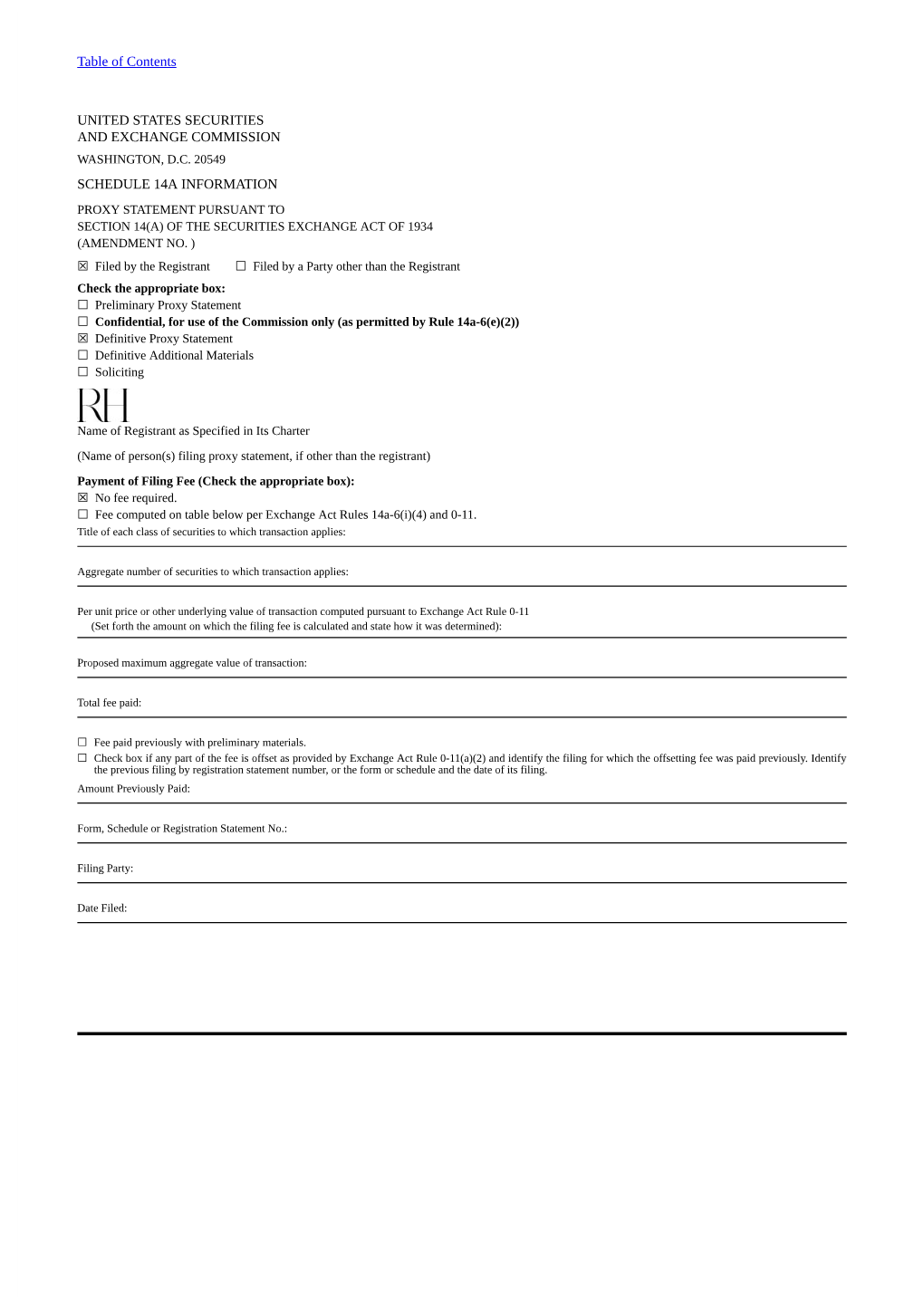 Table of Contents UNITED STATES SECURITIES AND