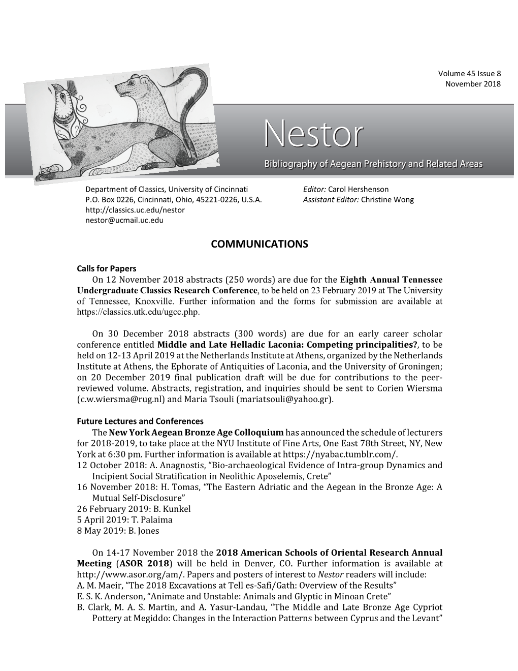 Nestor Nestor@Ucmail.Uc.Edu