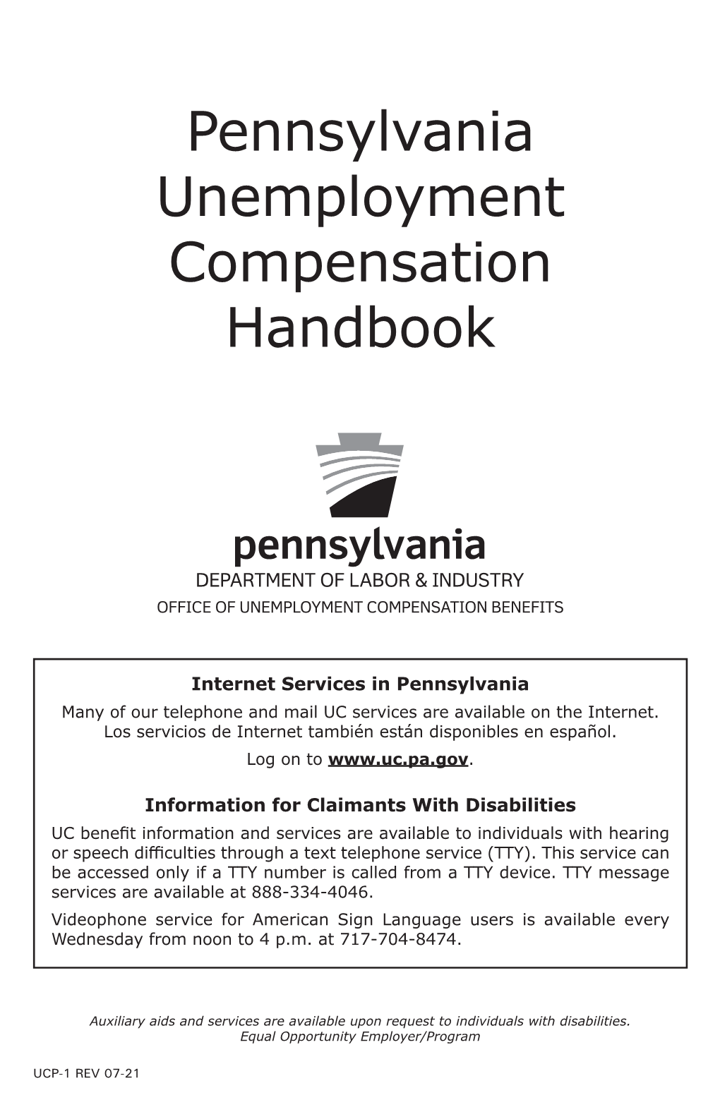 Pennsylvania Unemployment Compensation Handbook