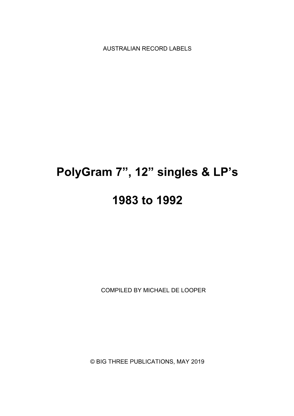 Polygram 1983-1992