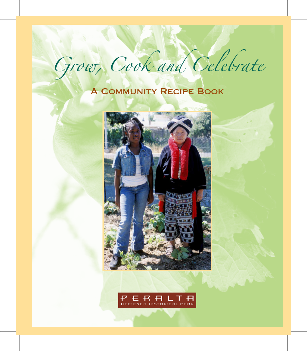 Grow, Cook and Celebrate a Community Recipe Book Kadisha Young