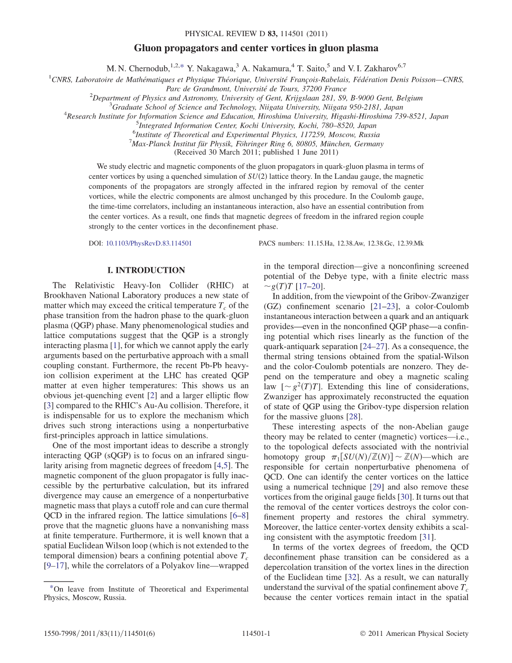 Gluon Propagators and Center Vortices in Gluon Plasma