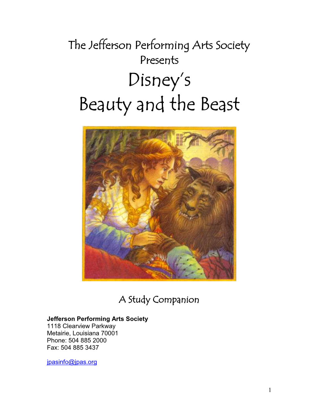 Disney's Beauty and the Beast