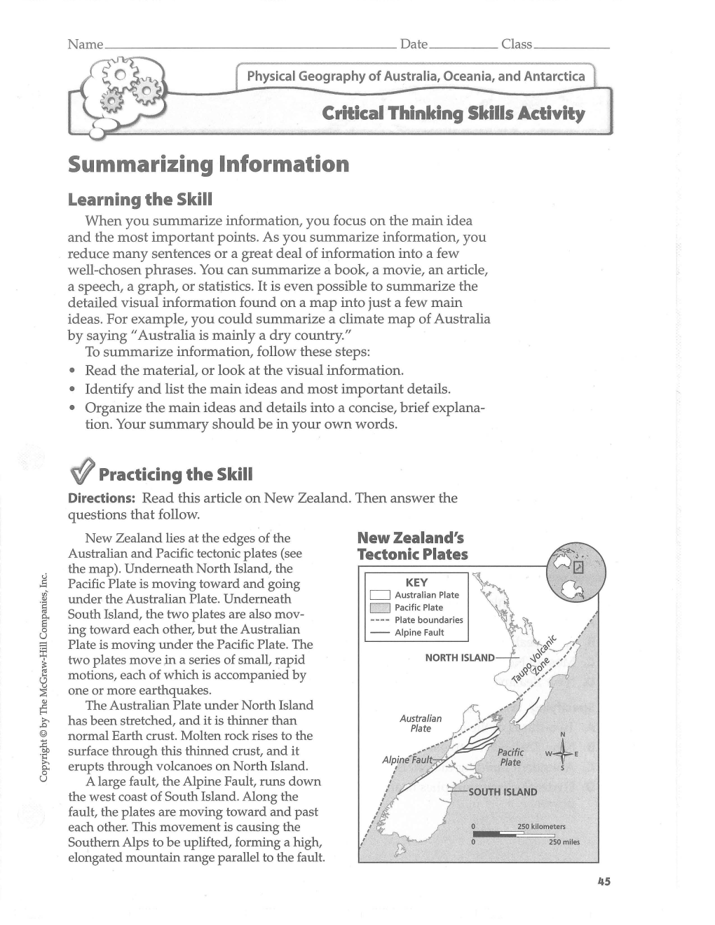 Critical Thinking Skills Activity