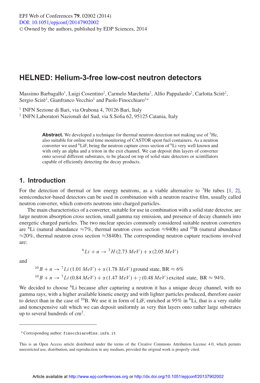 Helium-3-Free Low-Cost Neutron Detectors