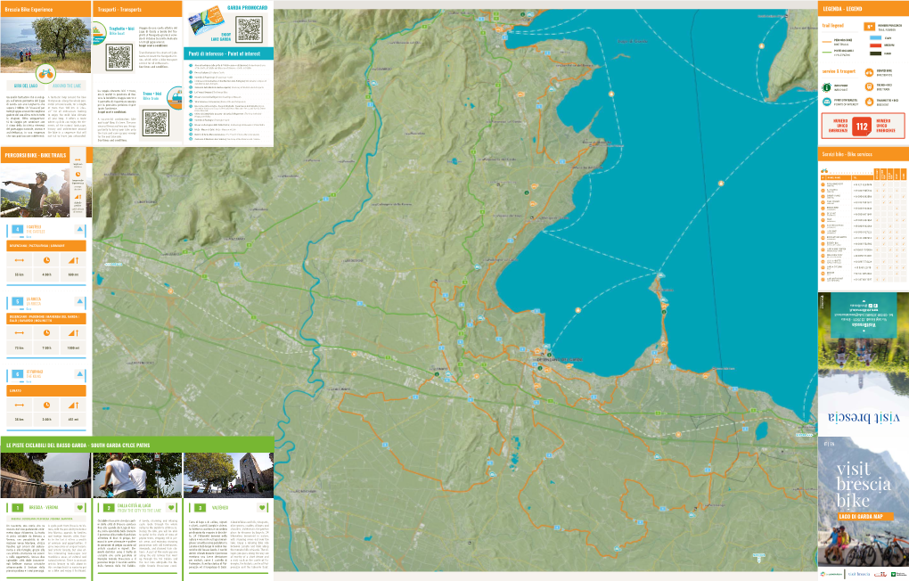 Legend Lago Di Garda Map Percorsi Bike