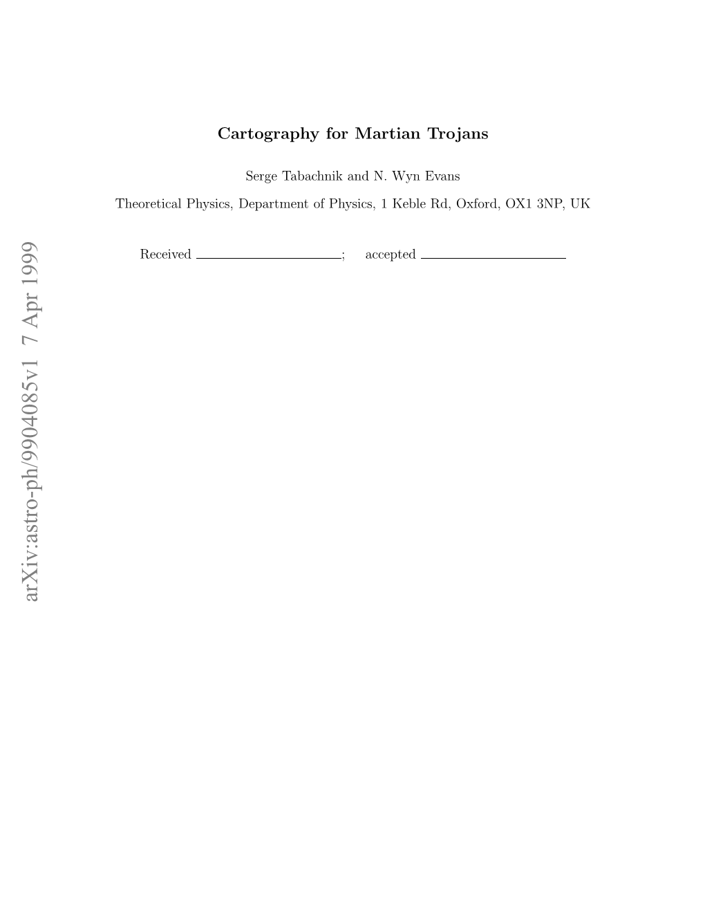 Cartography for Martian Trojans