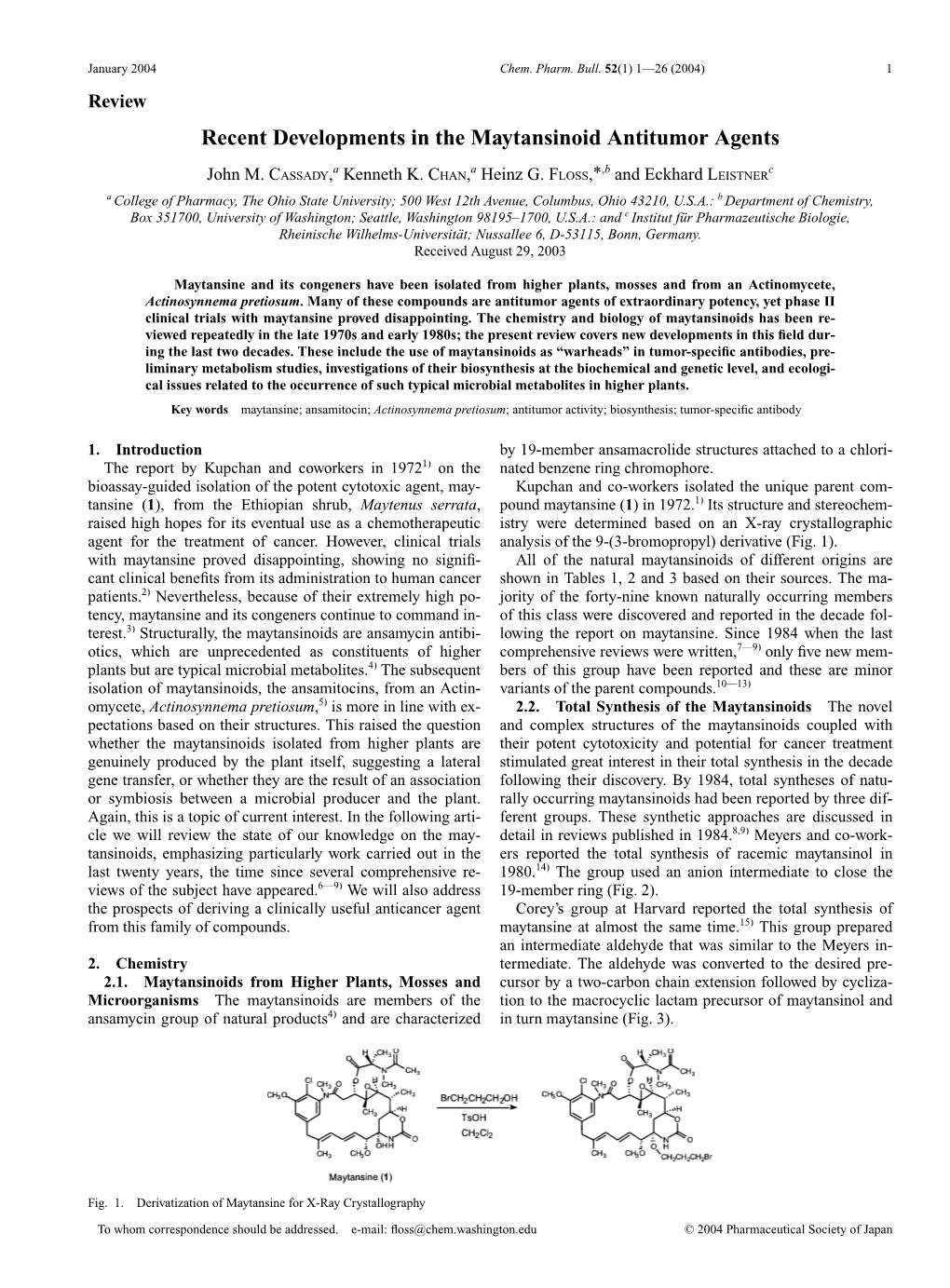 Chem. Pharm. Bull. 52(1) 1ﾑ26 (2004)