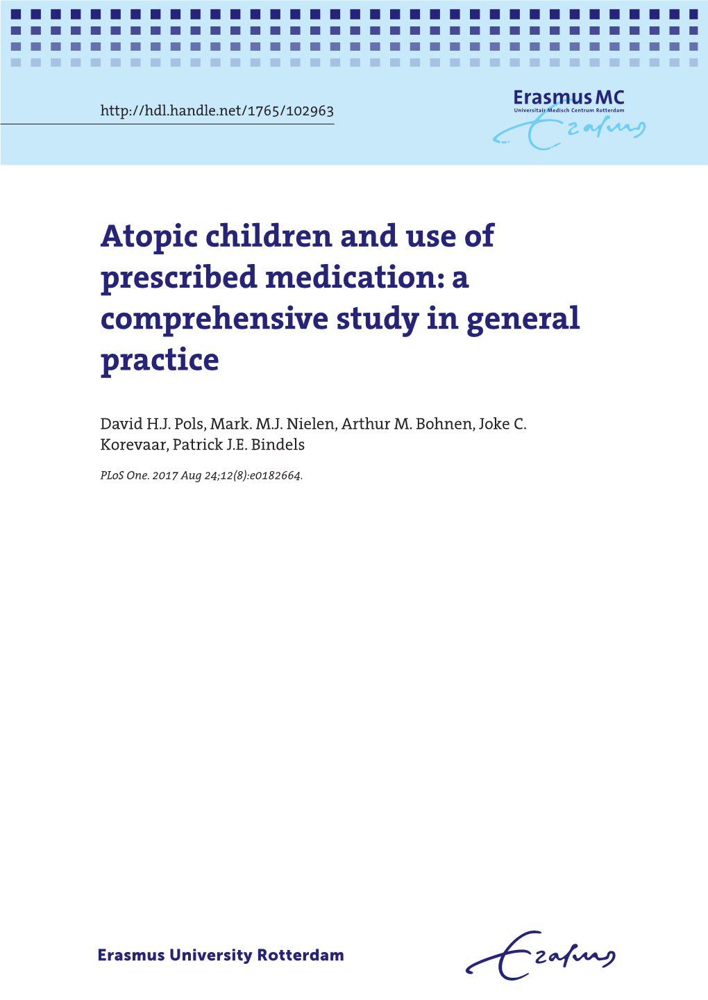 Atopic Children in General Practice