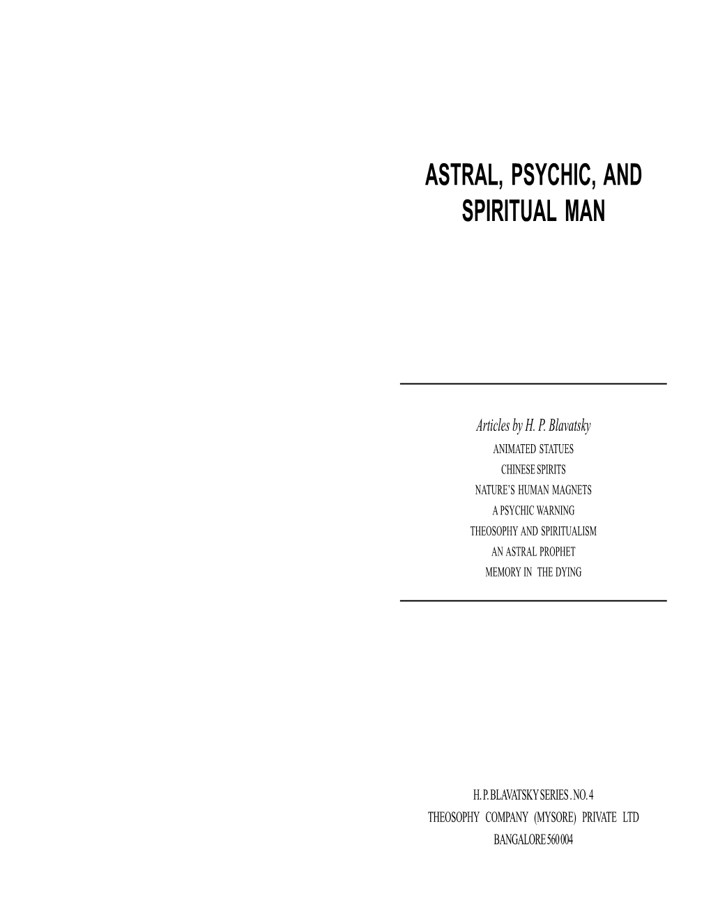 Astral, Psychic, and Spiritual Man