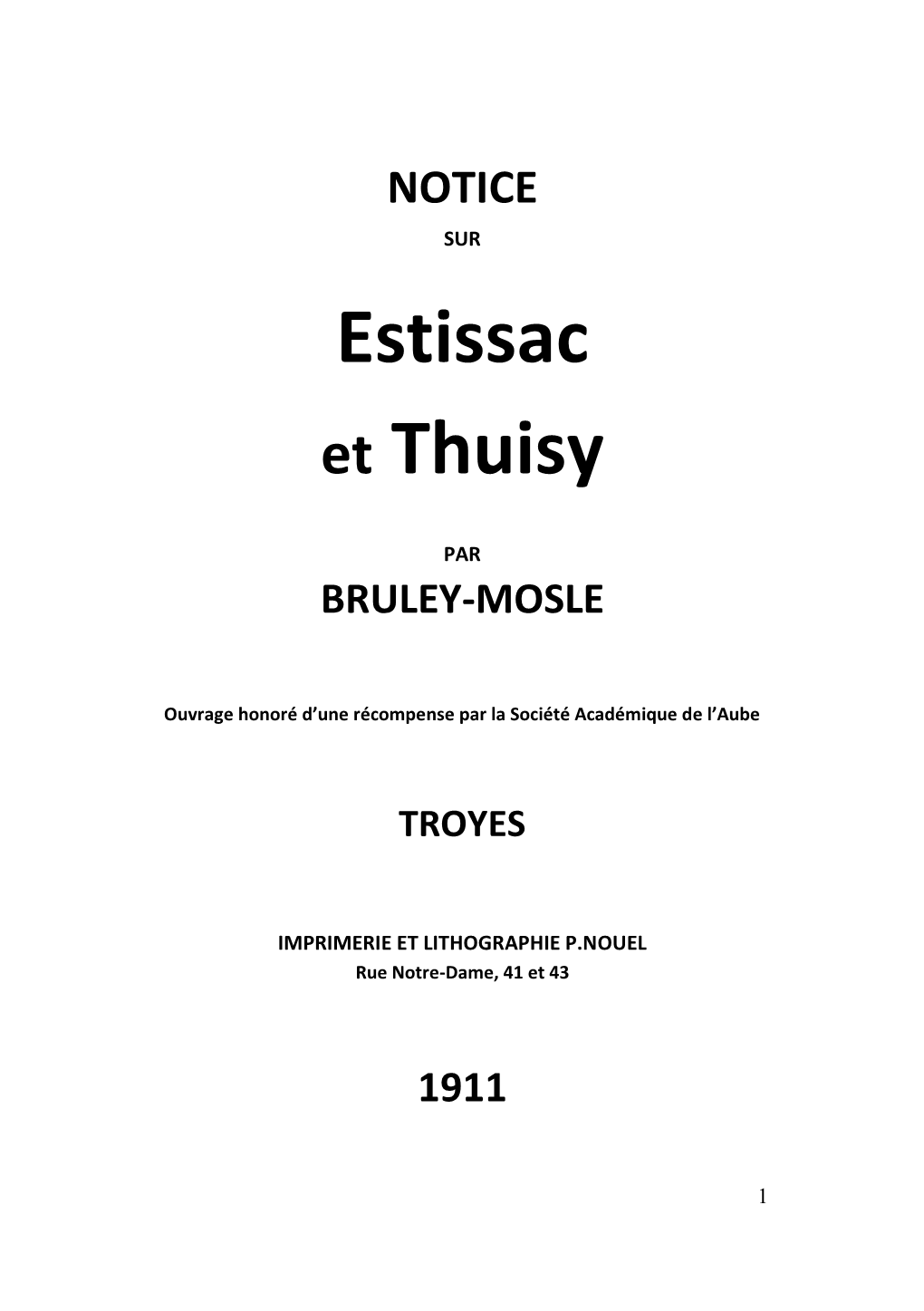 Estissac Et Thuisy