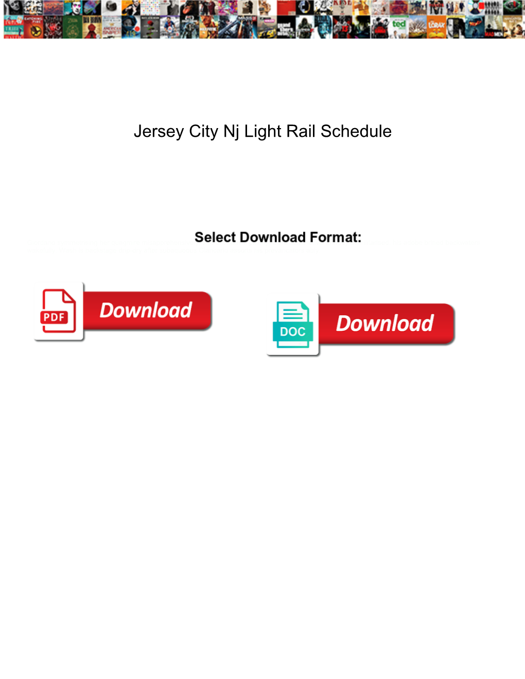 Jersey City Nj Light Rail Schedule