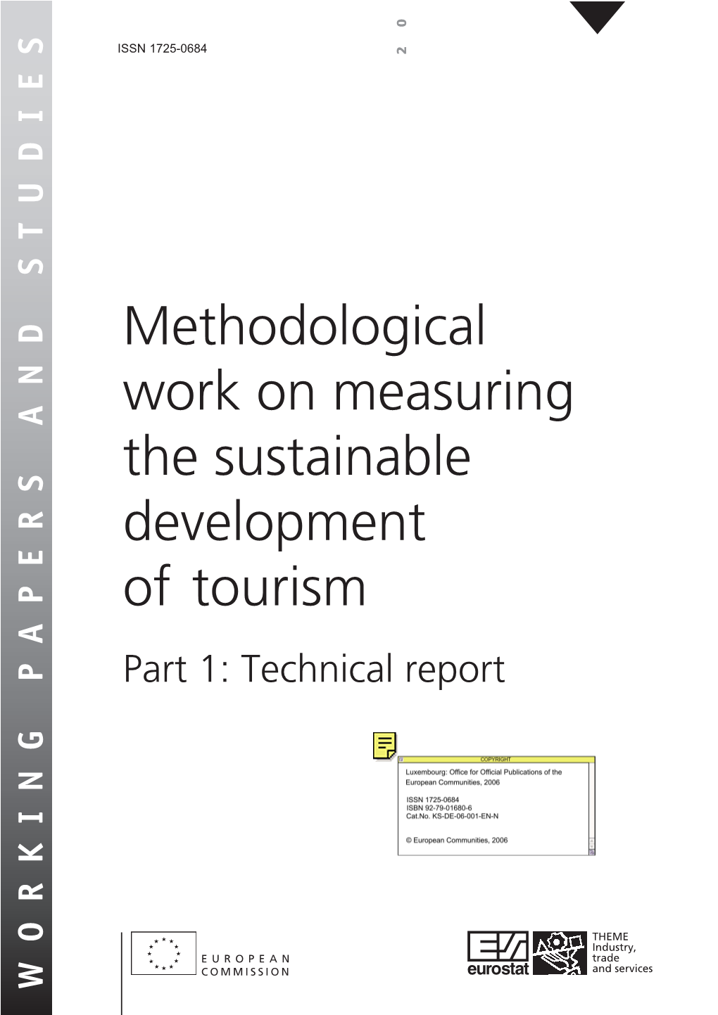 Work on Measuring the Sustainable Development Methodological