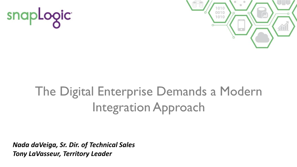 The Digital Enterprise Demands a Modern Integration Approach