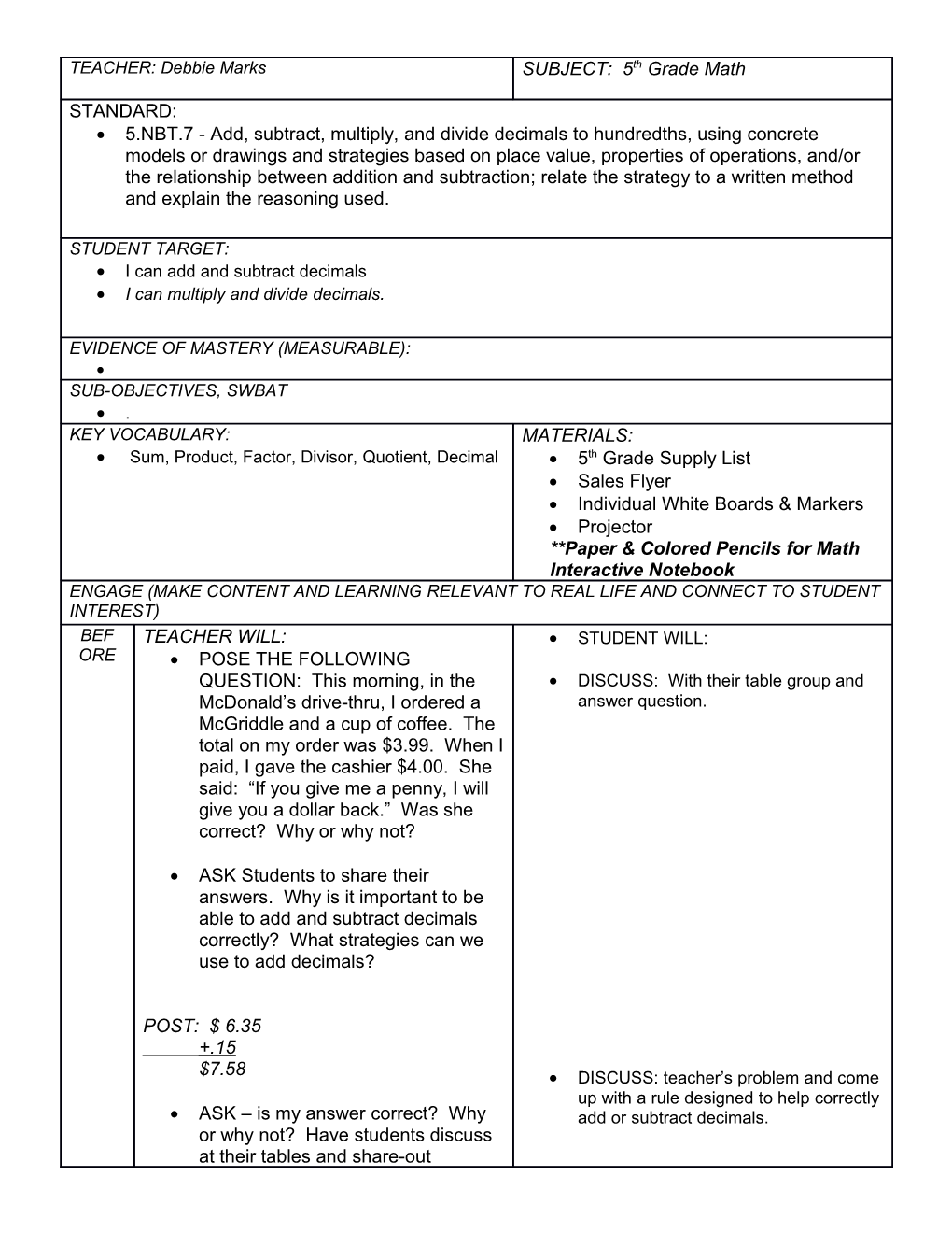 A Math Interactive Notebook Is Similar to a Journal