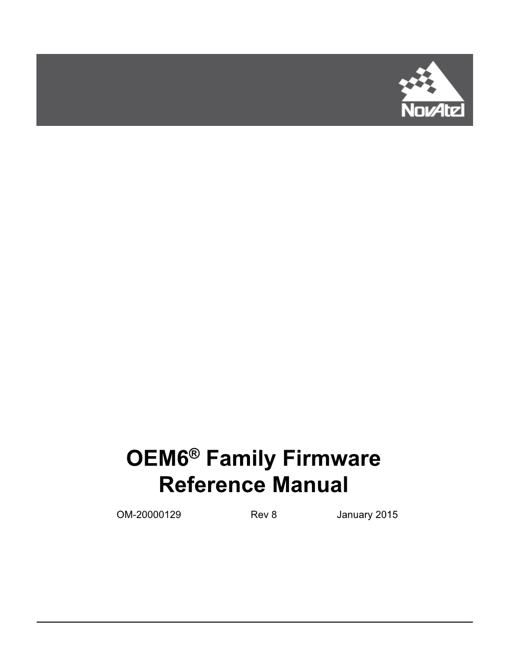 OEM6® Family Firmware Reference Manual