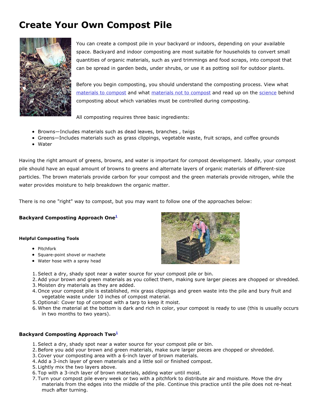 Create Your Own Compost Pile
