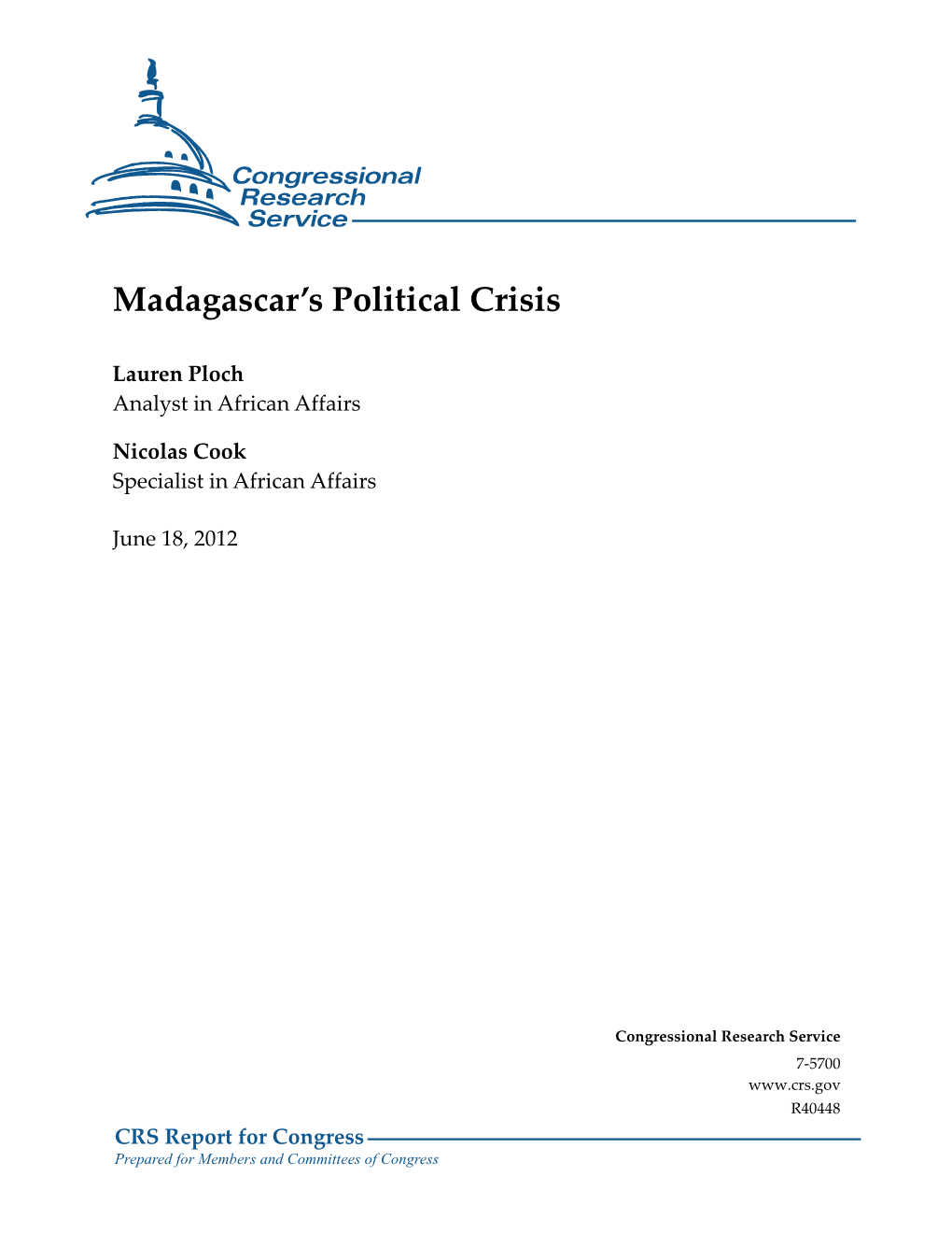 Madagascar's Political Crisis